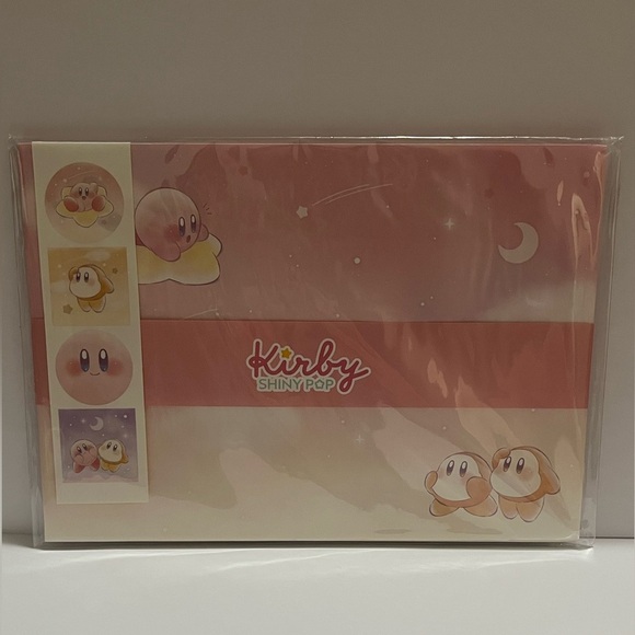 Kirby Shiny Pop Letter Set w Stickers - Picture 4 of 6